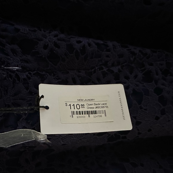 J.O.A. - Just One Answer Navy Open Back Dress - Picture 3 of 4